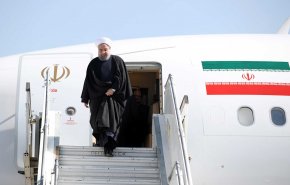 روحانی وارد عشق آباد شد