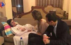 الأسد وعقيلته في زيارة عائلية لكريستين