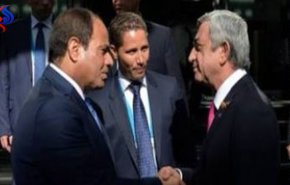 رئيس أرمينيا يهنئ السيسي بفوزه فى انتخابات الرئاسة