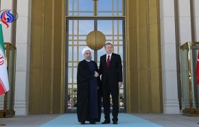 استقبال رسمی اردوغان از روحانی در آنکارا