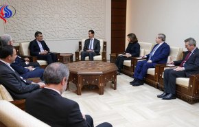 دیدار بشار اسد و جابری انصاری