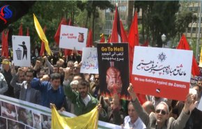 من وكر التجسس الامريكي في طهران.. الايرانيون يتضامنون مع فلسطين+فيديو