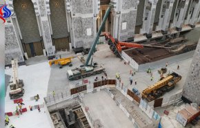 سقوط یک دستگاه جرثقیل در محوطه مسجد الحرام
