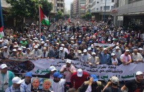 تصاویر؛ تظاهرات گسترده ضد صهیونیستی در مغرب


