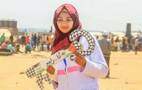 شهادت پرستار فلسطینی هنگام کمک به مجروحان در مرز غزه + تصاویر