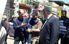 عکس/ وزیر ارتباطات در راهپیمایی روز قدس