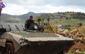 ورود ارتش سوریه به روستای کحیل و کشف مقادیر زیادی سلاح و مهمات + عکس