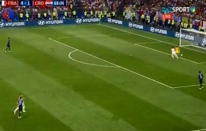 خطأ حارس المرمى الفرنسي يهب كرواتيا هدفا ثانيا