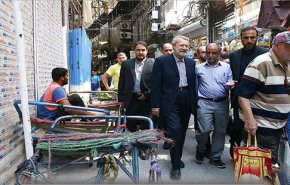 گپ و گفت رئیس مجلس با کسبه بازار تهران