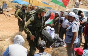 تظاهرات مردم فلسطین در «خان احمر» 