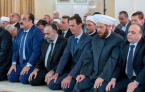 بشار اسد نماز عید قربان را در دمشق به جا آورد