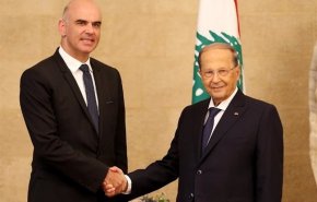تأکید رؤسای جمهور لبنان و سوئیس بر ضرورت بازگشت امن آوارگان سوری
