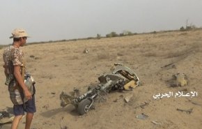 سرنگونی پهپاد جاسوسی ائتلاف سعودی در غرب یمن
