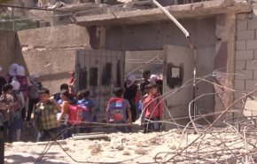 بالفيديو...اعادة تأهيل 20 مدرسة في دوما بالغوطة الشرقية لدمشق 