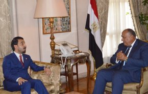 سامح شكري يستقبل رئيس البرلمان العراقي في القاهرة