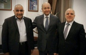 دیدار «عبدالمهدی و العبادی» با «برهم صالح» و تأکید بر همبستگی برای خدمت‌ به عراق