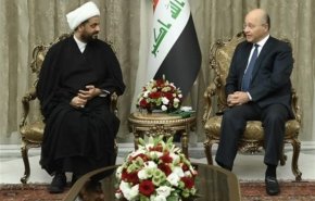 دیدار دبیرکل عصائب اهل الحق با برهم صالح