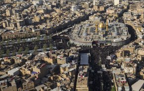 مدينة كربلاء في يوم تجديد الولاء لابي الاحرار ابي عبد الله الحسين
