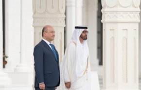 دیدار رئیس‌جمهور عراق با ولی‌عهد ابوظبی
