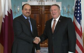 پمپئو با وزیر دفاع قطر دیدار کرد
