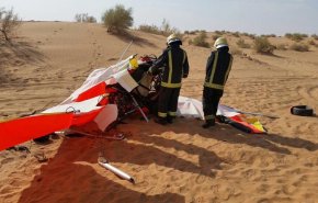  شاهد بالفيديو.. لحظة سقوط طائرة شراعية على متنزهين في السعودية ‎
