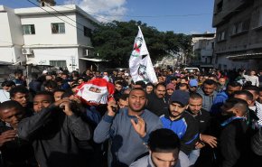 طولكرم الفلسطينية تشيع الشهيد محمد حبالي