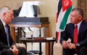 دیدار شاه اردن با وزیر دفاع آمریکا