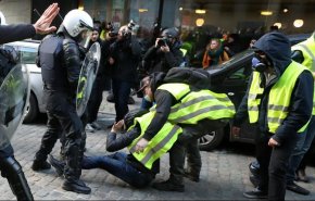 450 نفر در اعتراضات جلیقه زردها در بروکسل دستگیر شدند
