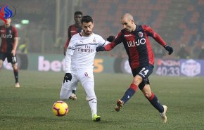 ميلان يواصل نزيف النقاط ويتعادل مع بولونيا 0-0