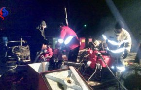 جنوح سفينة تجارية في بحر قزوين 