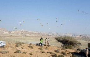  عملیات بارریزی توسط بالگردهای هوانیروز سپاه اجرا شد