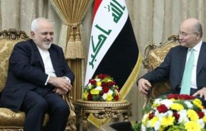 ظریف با برهم صالح دیدار کرد