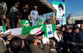پیکر شهدای حادثه هواپیمای باربری 707 تشییع شد