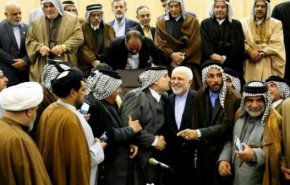 ویدئویی جالب از ابراز علاقه سران عشایر عراق به ظریف