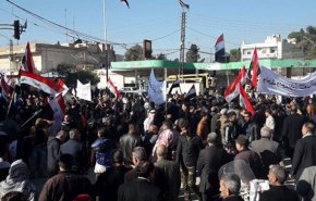 برگزاری تجمعات حمایتی از ارتش و دولت سوریه در مناطق تحت کنترل کُردها