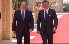 مسعود بارزانی با پادشاه اردن دیدار کرد 