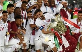  استقبال امیر قطر از تیم قهرمان آسیا + فیلم