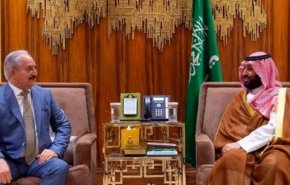 دیدار خلیفه حفتر با ولی‌عهد سعودی
