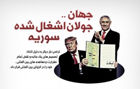 اینفوگرافیک/ واکنش های بین المللی به تصمیم ترامپ درباره جولان اشغالی سوریه