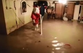 فیلم/ آبگرفتگی منازل مسکونی در کرمانشاه

