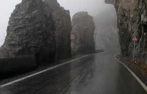 جاده چالوس زیر آب رفت + فیلم