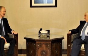 دیدار نماینده سازمان ملل در امور سوریه با ولید معلم