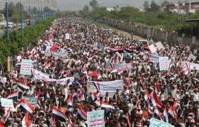 اولین سالروز شهادت «صالح الصماد»؛ تظاهرات گسترده در صعده