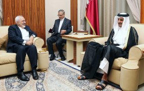 حضور ظریف در ضیافت شام امیر قطر