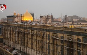 استقرار حشد شعبی در نجف اشرف برای تامین امنیت مراسم سالروز شهادت امام علی(ع)