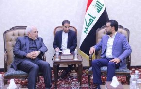دیدار ظریف با حلبوسی؛ تاکید رئیس پارلمان عراق بر حفظ روابط با ایران
