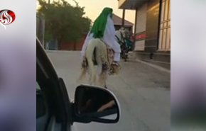  تصاویری از عامل شهادت امام‌جمعه کازرون با اسب و لباس عربی!