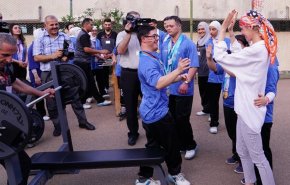 اسما الاسد از المپیاد بیماران خاص بازدید کرد