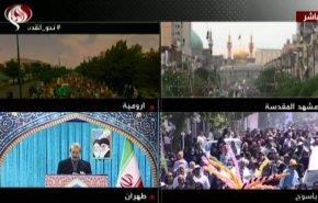 طنین فریاد استکبارستیزی ملت در حمایت از قدس شریف + تصاویر