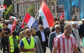 راهپیمایی روز قدس در مقابل دادگاه بین‌المللی لاهه +تصاویر